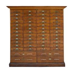 American Oak Multi-Drawer File Cabinet 7