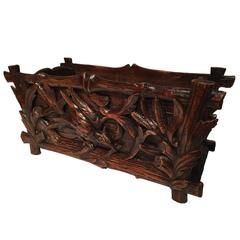 19th Century Carved Black Forest Jardiniere