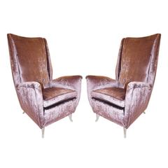 Imposing Lounge Chairs by ISA, Italy, 1950s