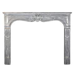19th Century Blue Turquin Antique Fireplace Mantel 10