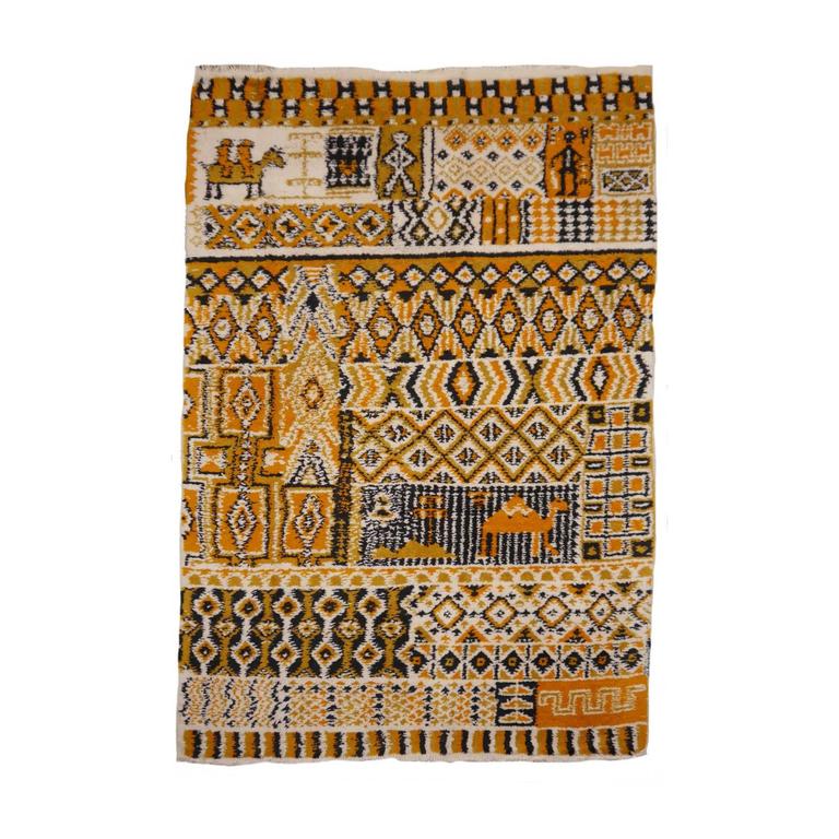 Rare Moroccan/North African Tribal Berber Rug at 1stdibs