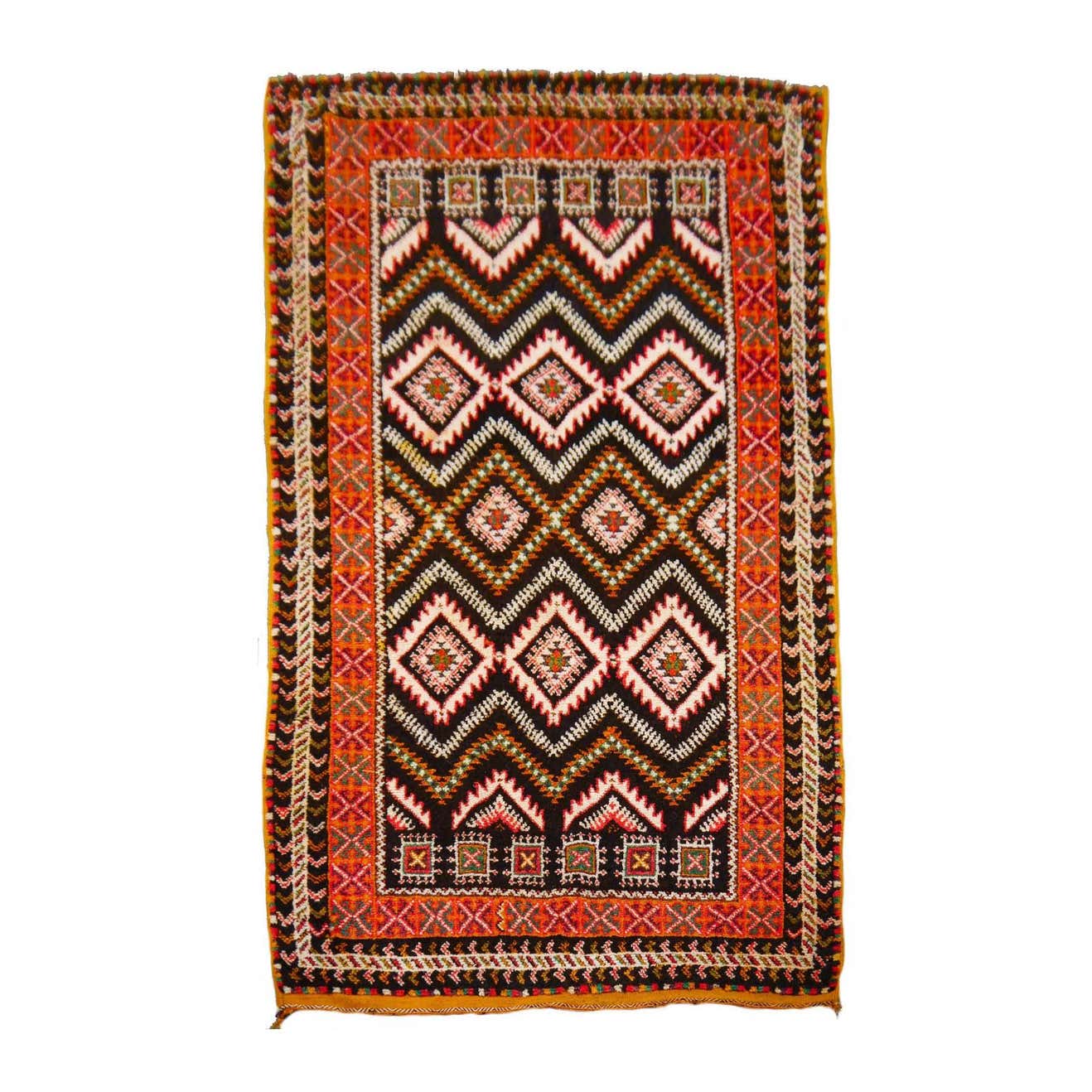 Mid-Century Tribal North African Moroccan Berber Rug at 1stDibs | north ...