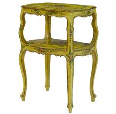 Antique 19th Century Painted Venetian Occasional Table