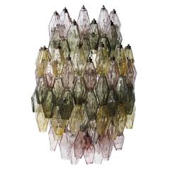 Large Murano Glass 
Poliedri
 Chandelier by Carlo Scarpa
