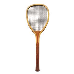 Antique Flat-Top Tennis Racket