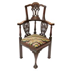 English 19th Century, Georgian Style Desk Chair, circa 1880