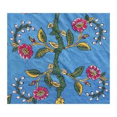 Antique Hand Block Print Cotton Textile, Kandili, Near Istanbul, Early 20th Century