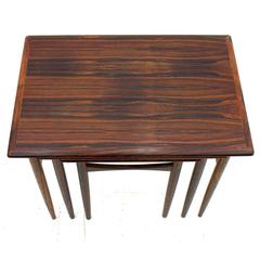 Rosewood Nesting Tables, Denmark 1960s 10