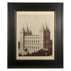 Antique 1893 Photograph of the Salt Lake Temple