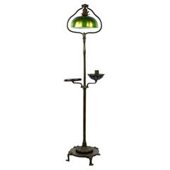 Tiffany Floor Lamp with Favrile Glass Shade