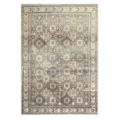 Geometric Antique East Turkestan Khotan Rug 12