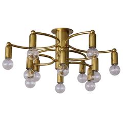 Twelve-Light Flush Mount Light