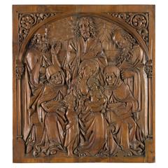 Holy Family Sculpted Walnut 8