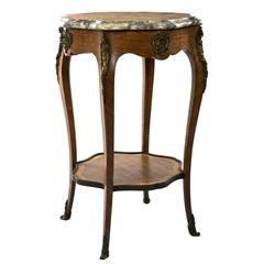 Louis XV Style Marble-Topped Table Ambulant