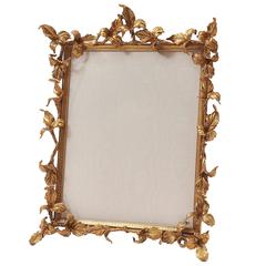 French Photo Frame with Gilt Foliate Decoration, circa 1910