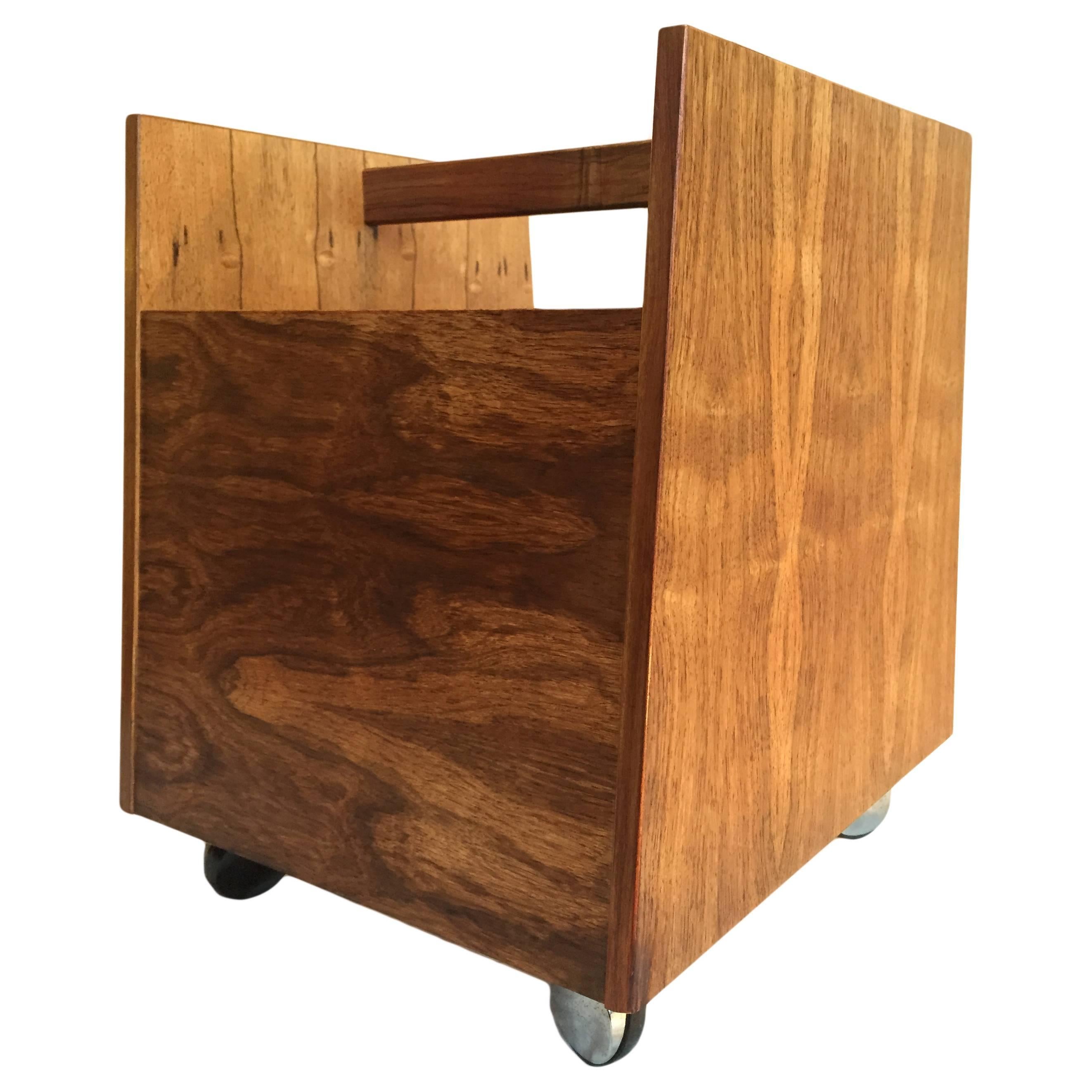 Rolf Hesland 'Scala' Rosewood Record or Magazine Cart