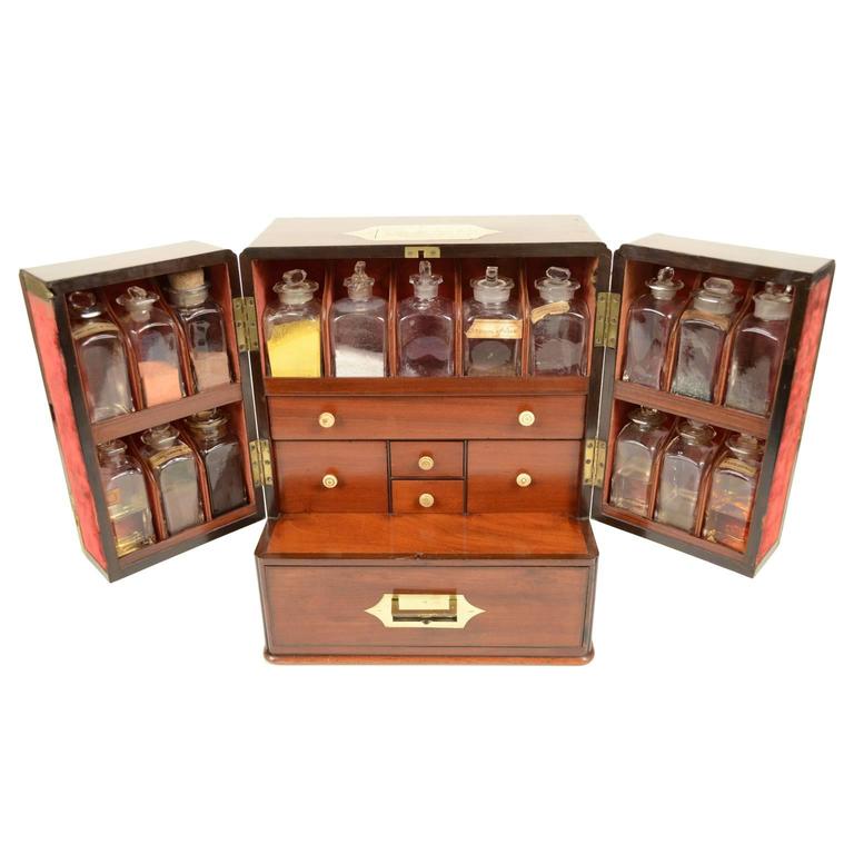 Elegant English Apothecary For Sale at 1stdibs