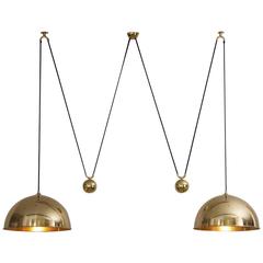 Florian Schulz Double Posa Pendant Lamp with Side Counter Weights