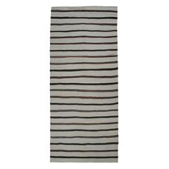 Banded Kilim Wide Runner