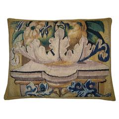 17th Century Flemish Tapestry Pillow