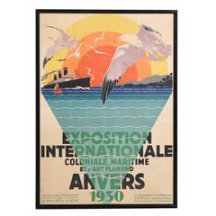 Expo International De Anvers 1930 Poster