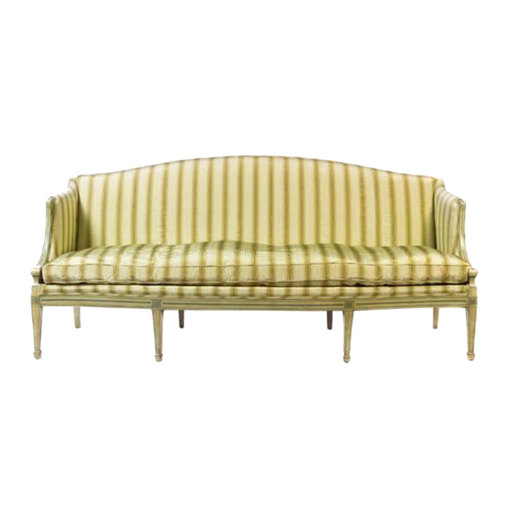 19th Century Italian Neoclassical Sofa with Painted Decoration