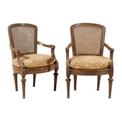 Pair of Italian 18th Century Wooden Armchairs