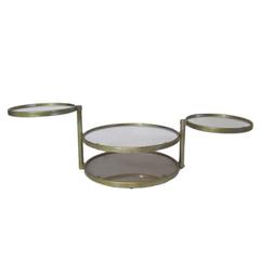Circular Four-Tiered Swivel Coffee Table