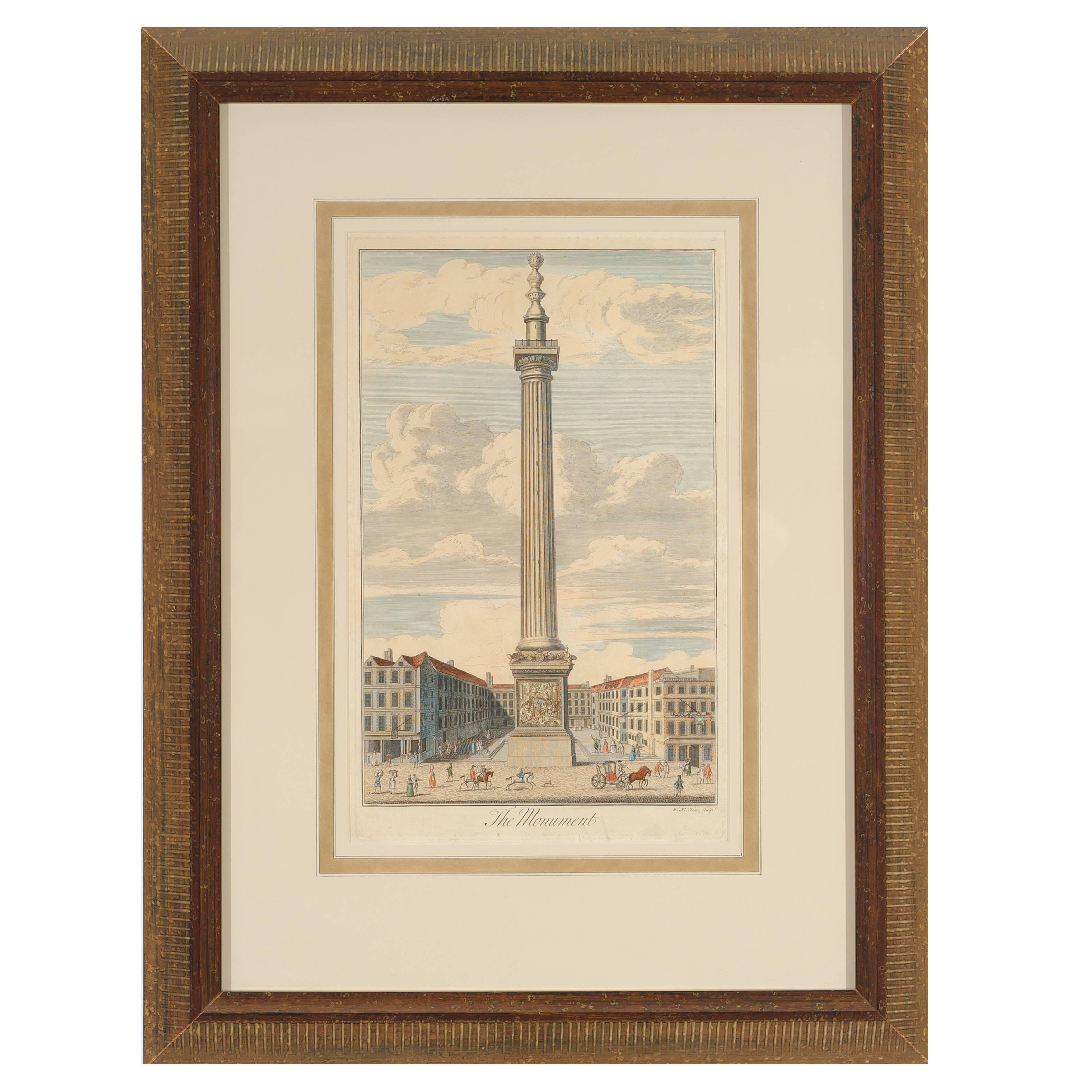 French Engraving "The Monument" For Sale