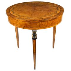 19th Century Regency Style Inlaid Center Table