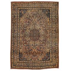 Antique Persian Tabriz Haji Jalili Rug 5