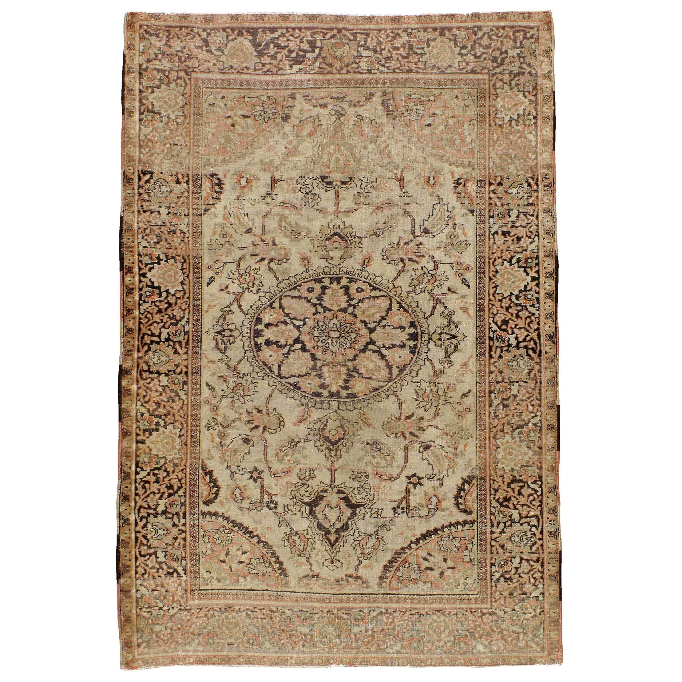 Antique Persian Dorokhsh Rug For Sale