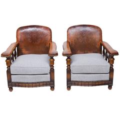 Pair of Vintage Bothy Style Chairs