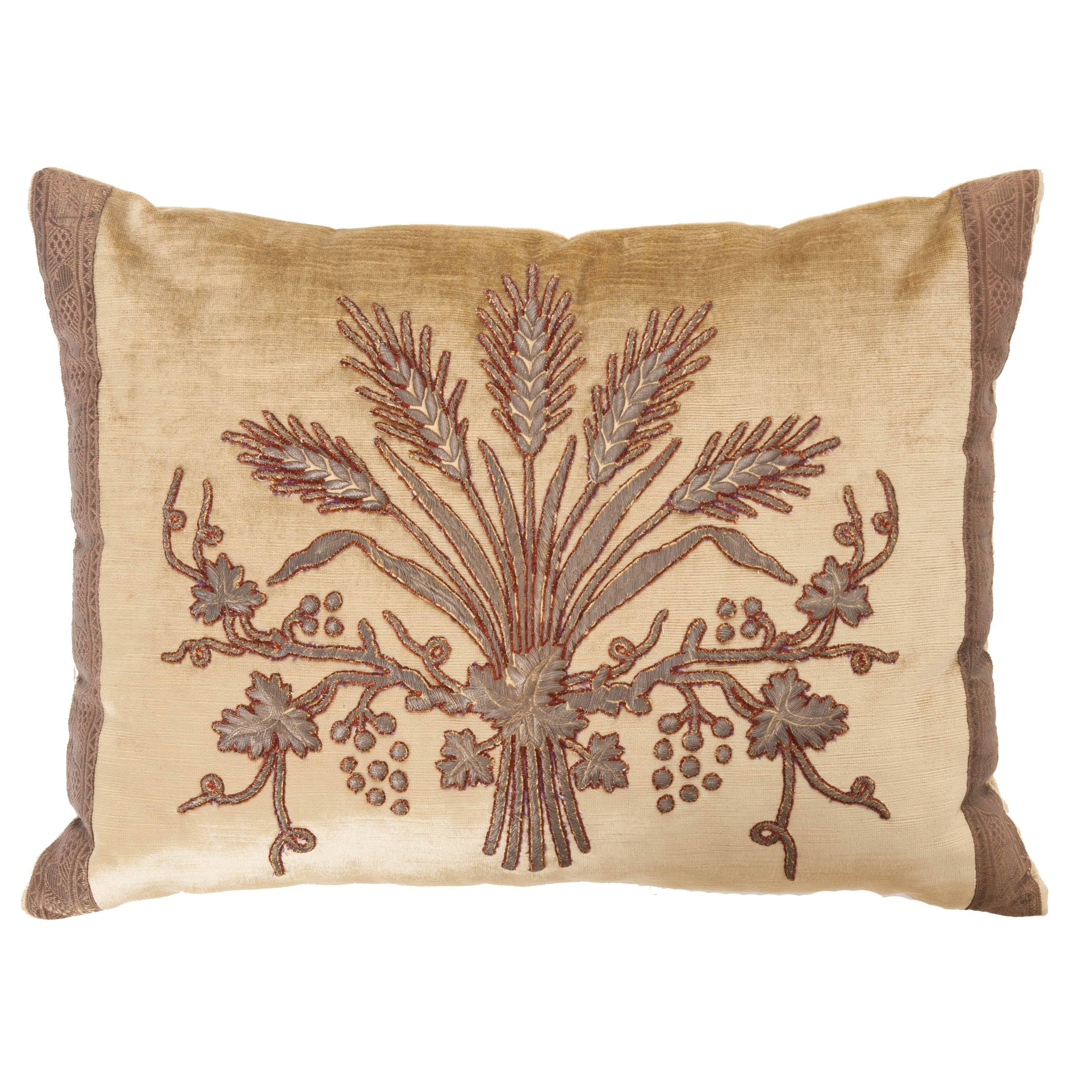 Antique Textile Pillow by B.Viz Designs