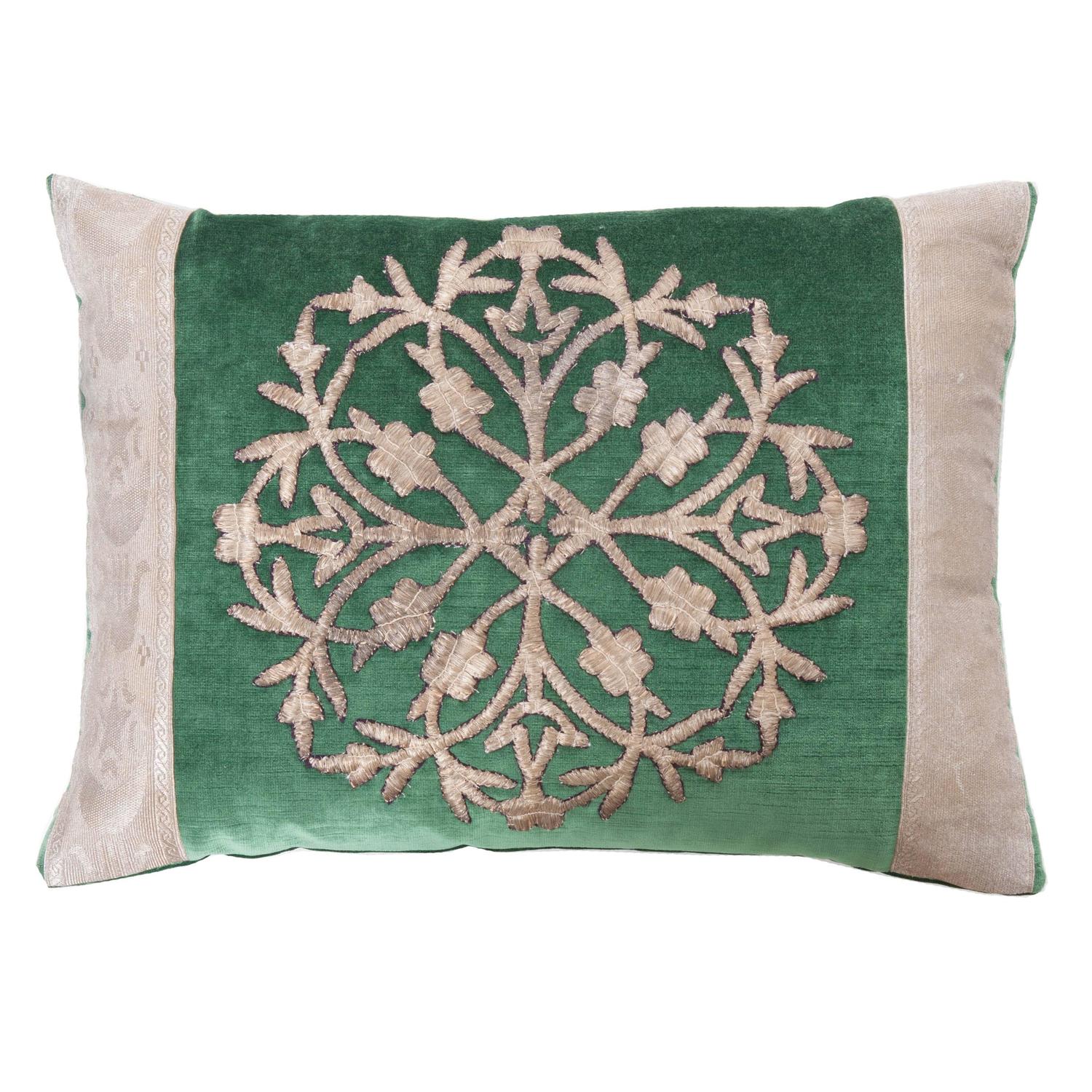 Antique Textile Pillow by B.Viz Designs at 1stdibs