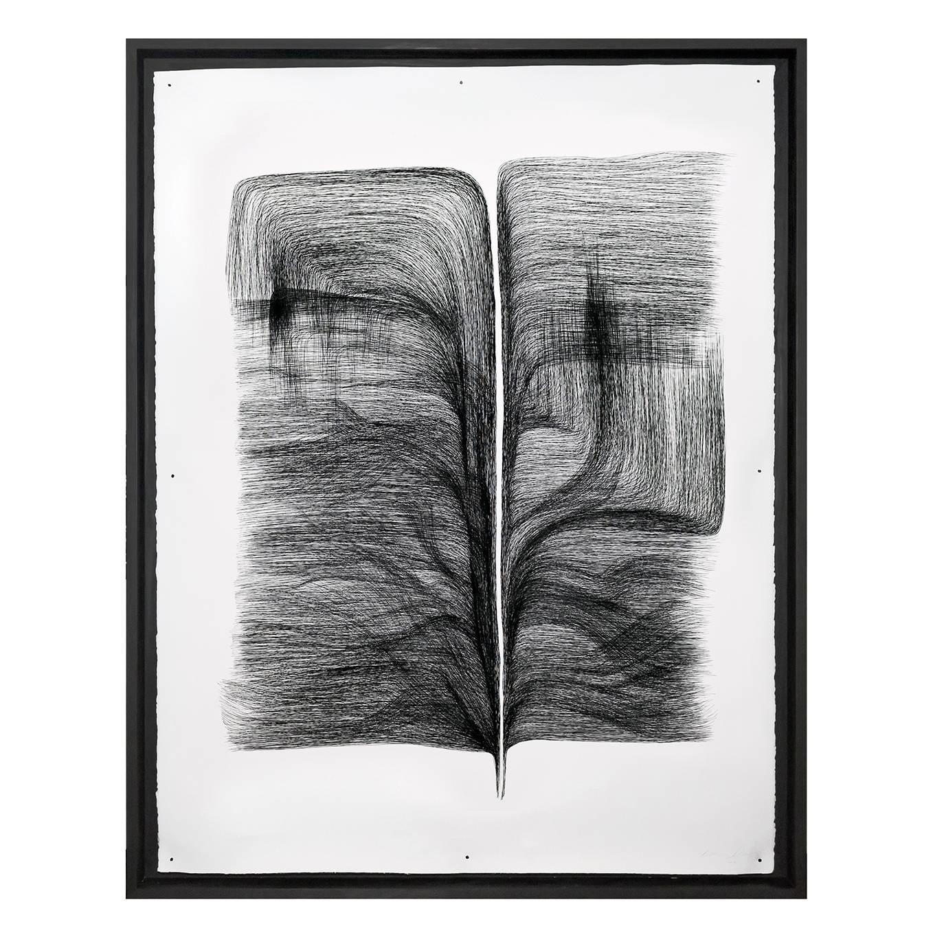 Calligraphy Ink Drawing by Lukas Machnik For Sale