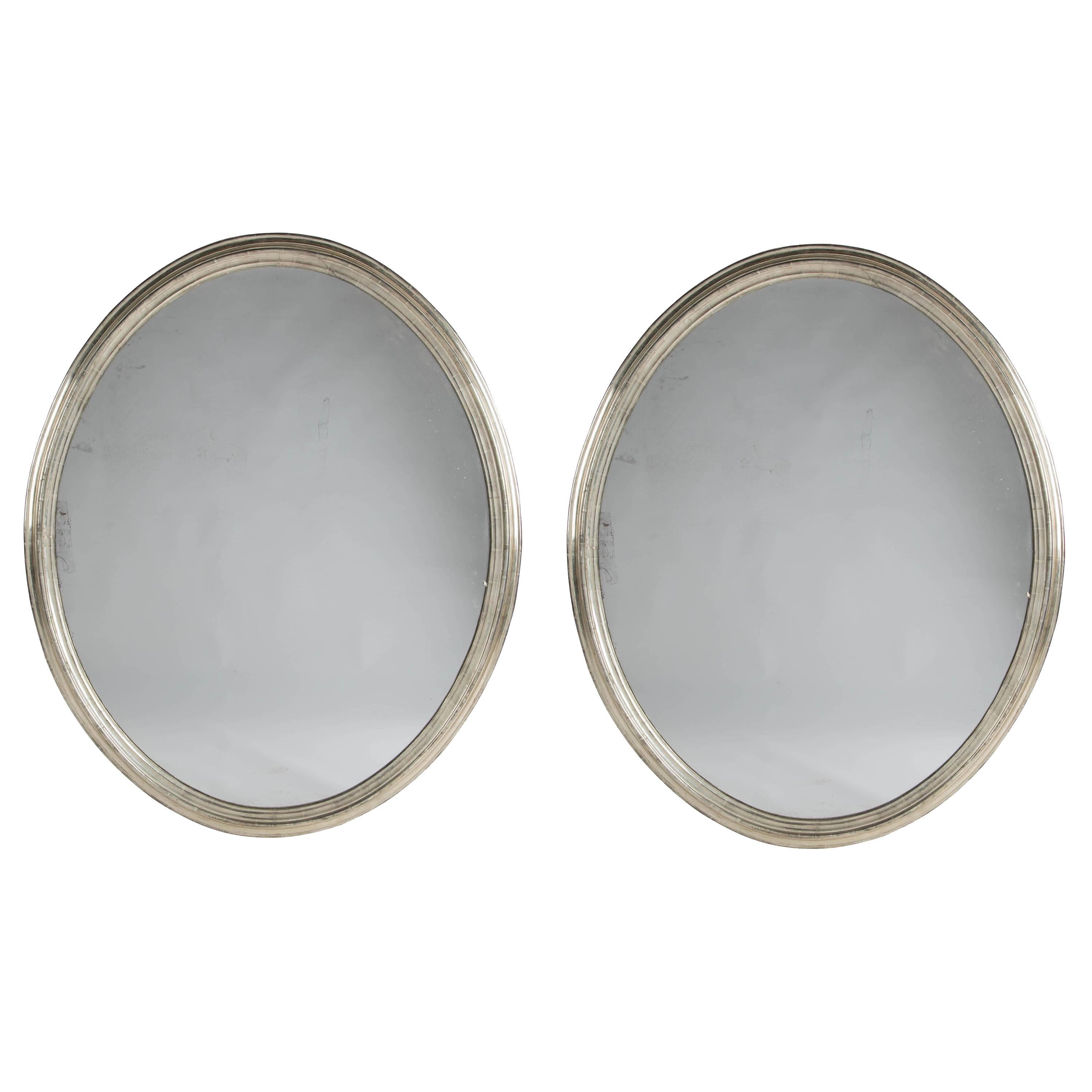 Pair of 19th Century Silver Gilt Mirrors