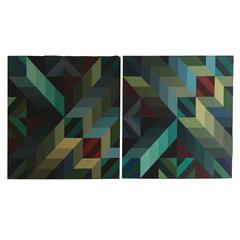 Tesi de la Plane 1978 Diptyque Painting