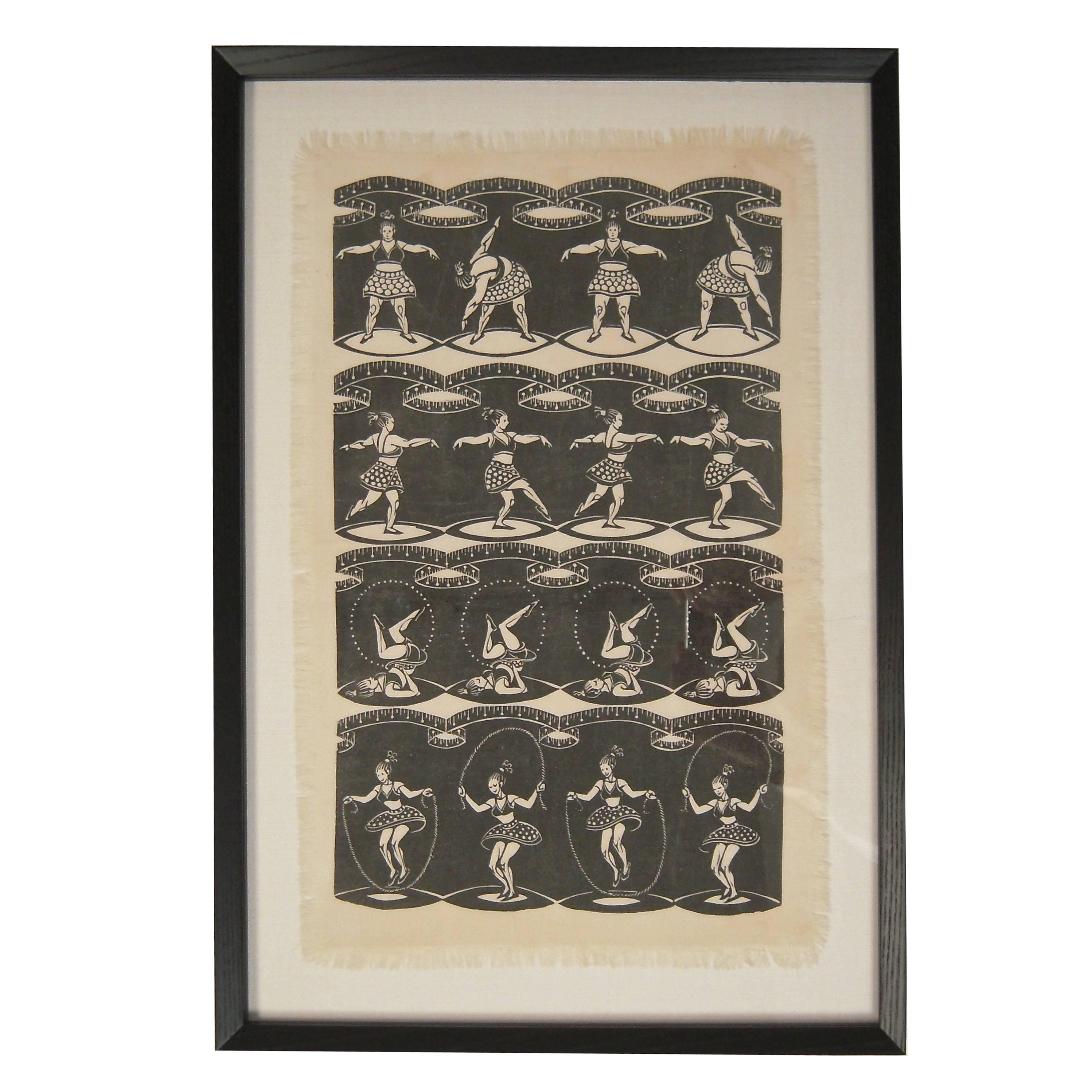 Rare Folly Cove Designers "Reducing" Block Print