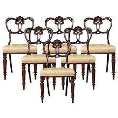 Set of Six Regency Rosewood Chairs