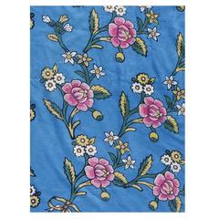 Antique Hand Block Print Cotton Textile, Kandili, Near Istanbul, Early 20th Century