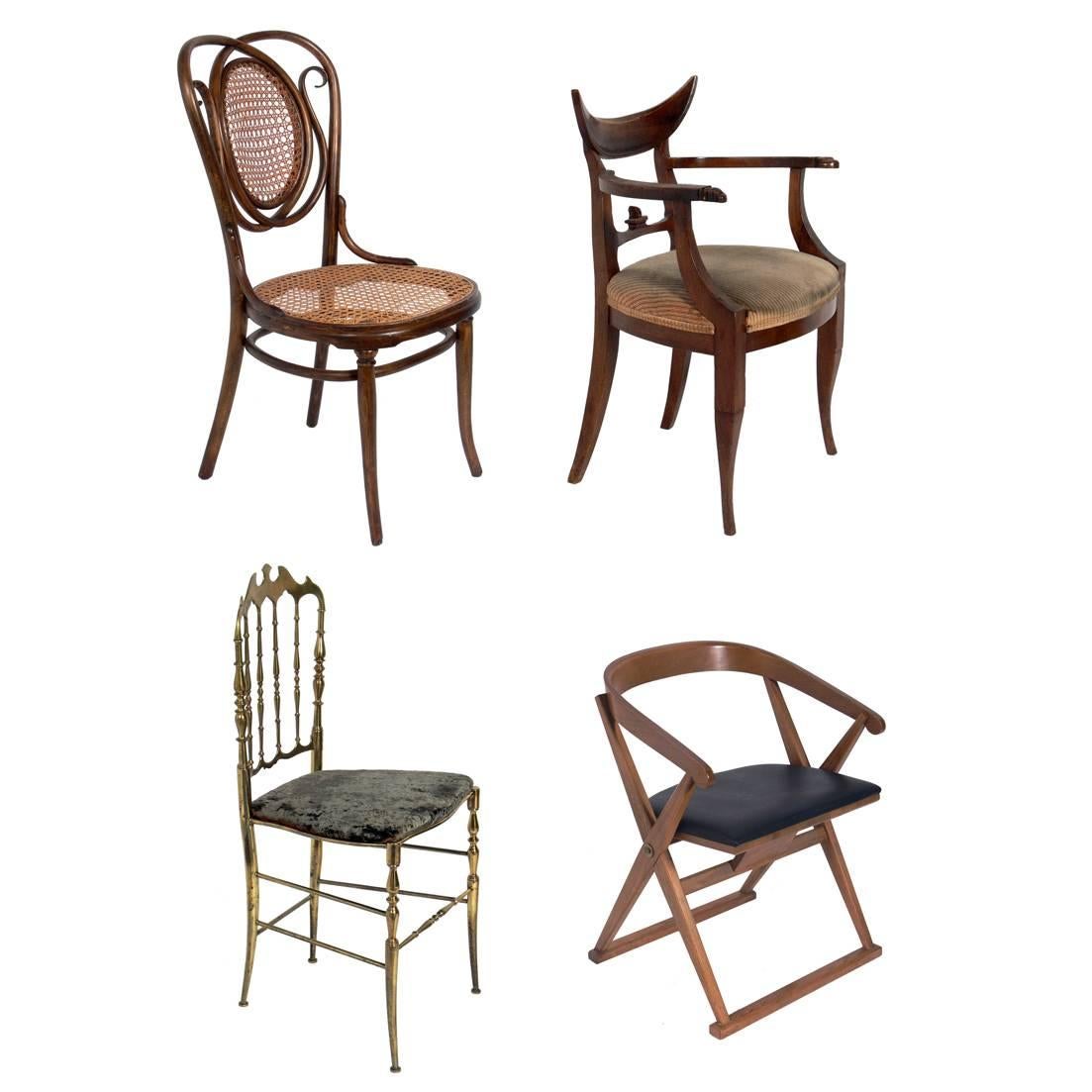 Selection of Hollywood Regency Desk Chairs  For Sale