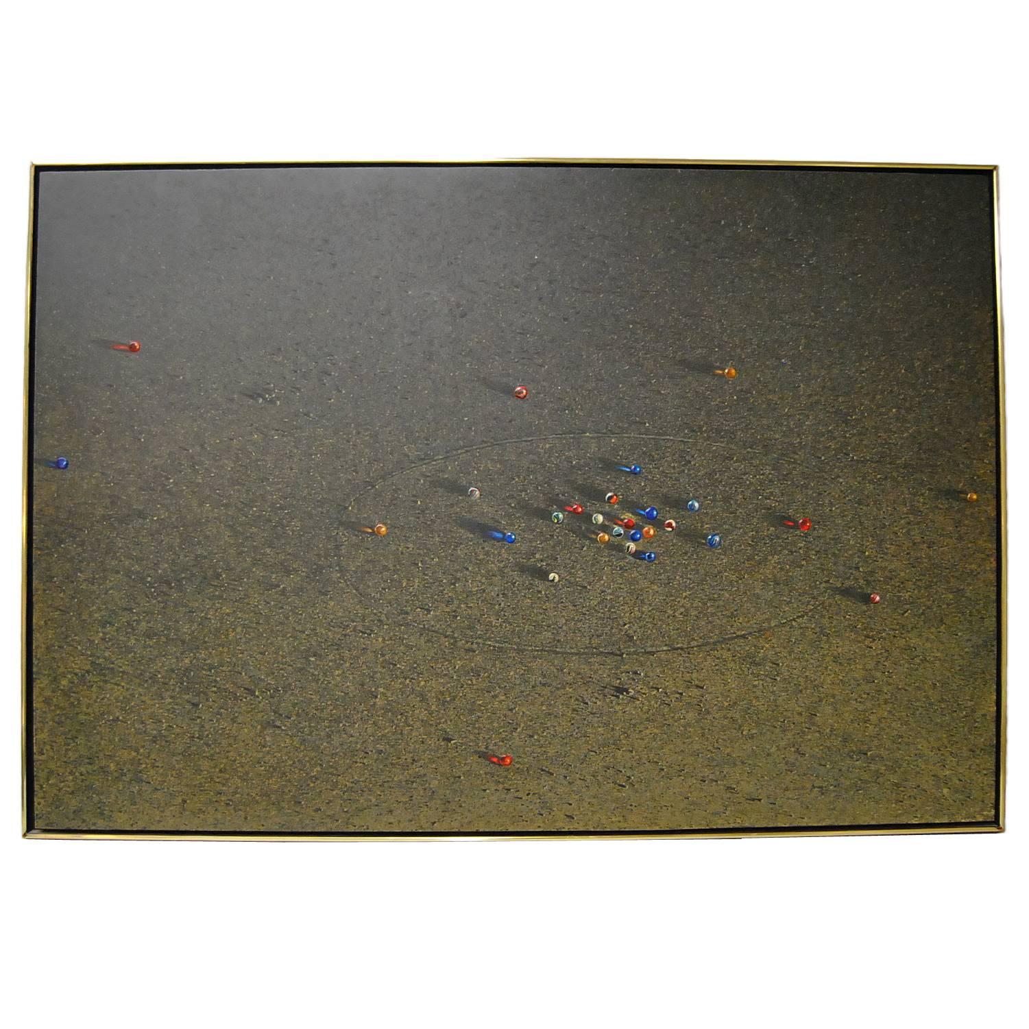 Acrylic on Board by W. Louis Jones, Marble Ring, 1968