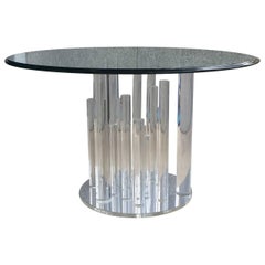 Charles Hollis Jones Lucite Dining Table Base