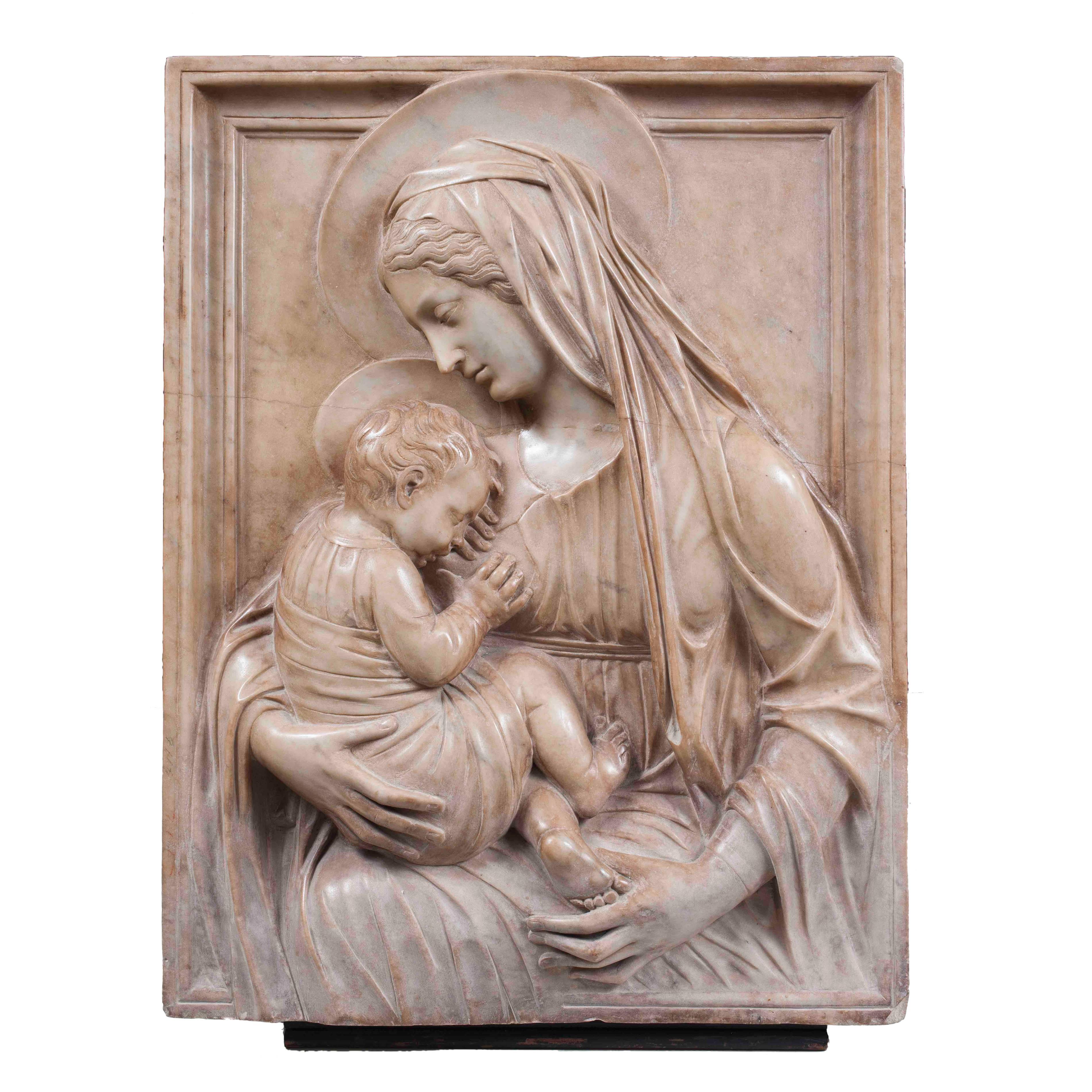 Art Deco Bronze, Madonna and Child at 1stDibs