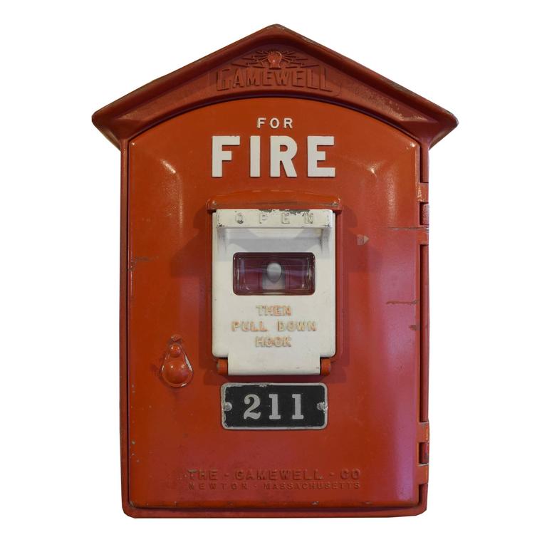 American Fire Alarm Box at 1stDibs