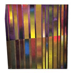 Large Modern Colorful Striped Paintings by Peter Kopf