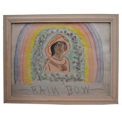 1930s Folk Art Watercolor