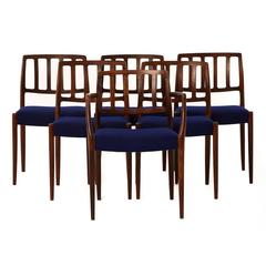 Danish Modern Dining Chairs by N.O. Moeller