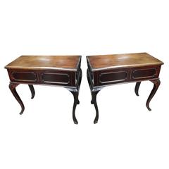 Pair of Asian Art Deco Tables